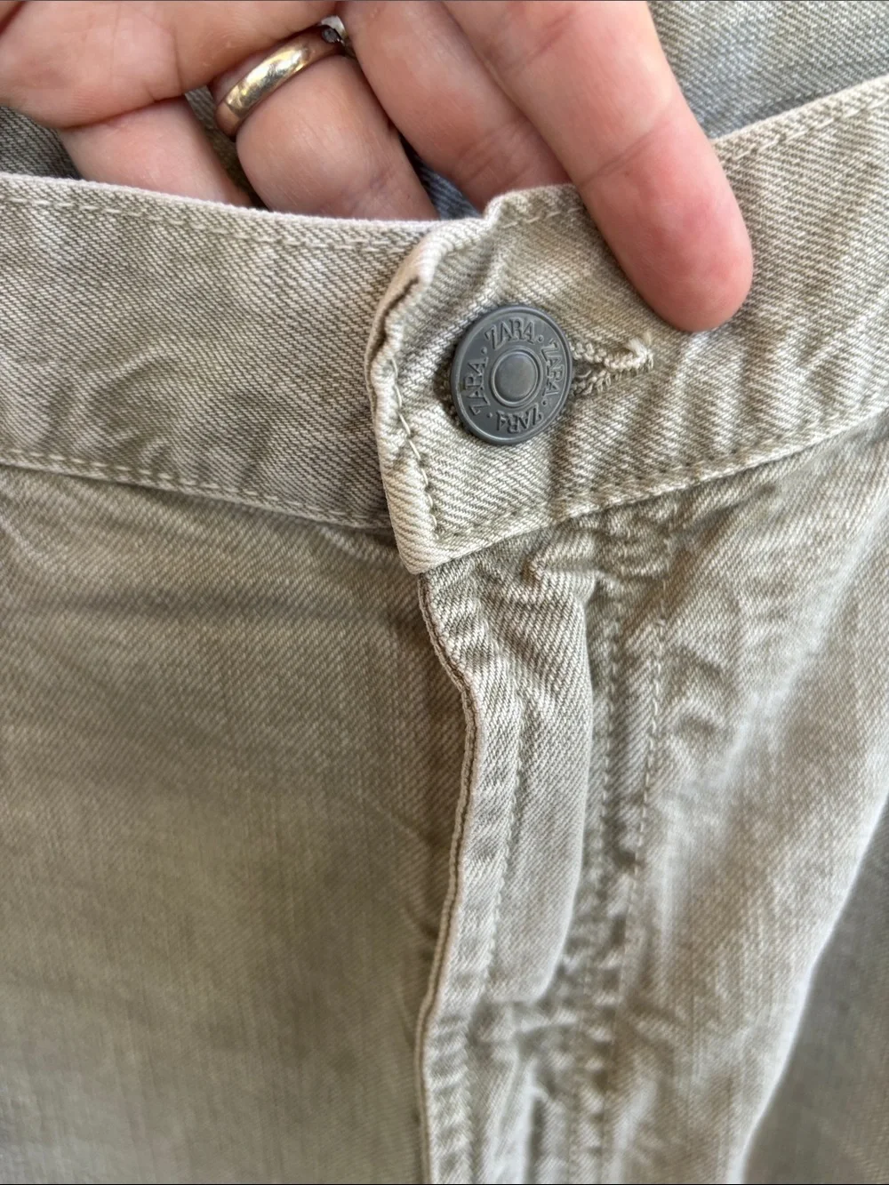 Zara Mens Utility Cargo Denim Jeans sz 30